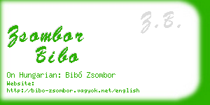 zsombor bibo business card