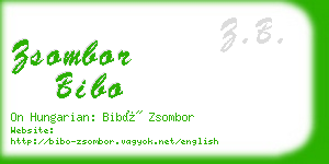 zsombor bibo business card